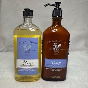 Bath & Body Works LAVENDER VANILLA SLEEP Aromatherapy Lotion Body Wash Valentine